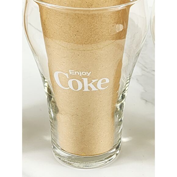 Coca Cola Coke Bell Shaped Clear Tall Glass 12oz 75th Anniversary 1977 x3 Vtg - Picture 8 of 13